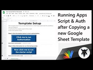 Run Authorisation and Setup Script Before Revealing Google Sheet Tabs Using Google Apps Script