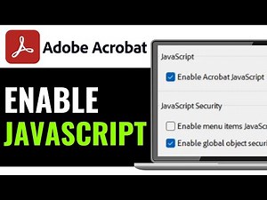 How to Enable JavaScript on Adobe Acrobat 2026 (QUICK GUIDE)