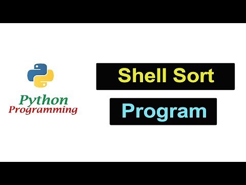 Python Programming - Shell Sort Program