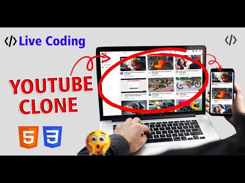 🔴 LIVE: Build a YouTube Clone with HTML & CSS – Full Tutorial for Beginners