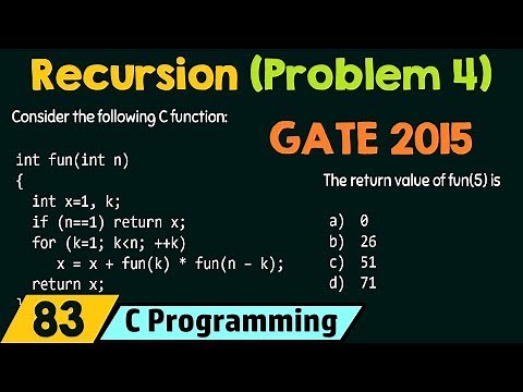 Recursion (Solved Problem 4)
